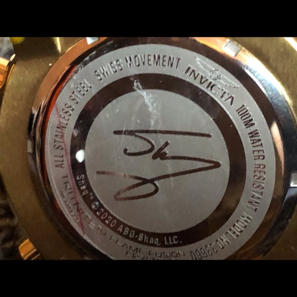 Gold and blue Shaq Invicta Watch - Picture 5 of 6